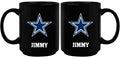 15oz Black Personalized Ceramic Mug  | Dallas Cowboys CurrentProduct, DAL, Dallas Cowboys, Drinkware_category_All, Engraved, NFL, Personalized_Personalized 194207503829 $21.86