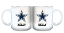 11oz White Personalized Ceramic Mug | Dallas Cowboys CurrentProduct, Custom Drinkware, DAL, Dallas Cowboys, Drinkware_category_All, Gift Ideas, NFL, Personalization, Personalized_Personalized 194207442678 $20.11