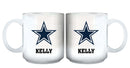 11oz White Personalized Ceramic Mug | Dallas Cowboys CurrentProduct, Custom Drinkware, DAL, Dallas Cowboys, Drinkware_category_All, Gift Ideas, NFL, Personalization, Personalized_Personalized 194207442678 $20.11