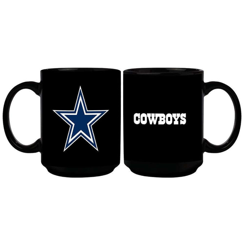 11oz Black Mug Basic | Dallas Cowboys CurrentProduct, DAL, Dallas Cowboys, Drinkware_category_All, NFL 687746947648 $13.49