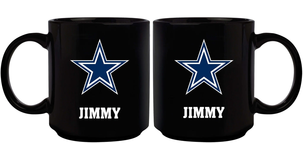 11oz Black Mug Basic | Dallas Cowboys CurrentProduct, DAL, Dallas Cowboys, Drinkware_category_All, NFL 687746947648 $13.49