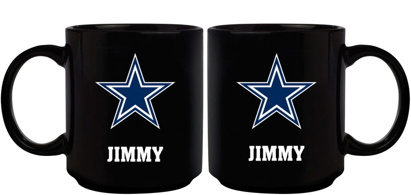 11oz Black Mug Basic | Dallas Cowboys CurrentProduct, DAL, Dallas Cowboys, Drinkware_category_All, NFL 687746947648 $13.49