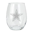15oz Etched Stemless Tumbler | Dallas Cowboys CurrentProduct, DAL, Dallas Cowboys, Drinkware_category_All, NFL 194207265888 $12.49