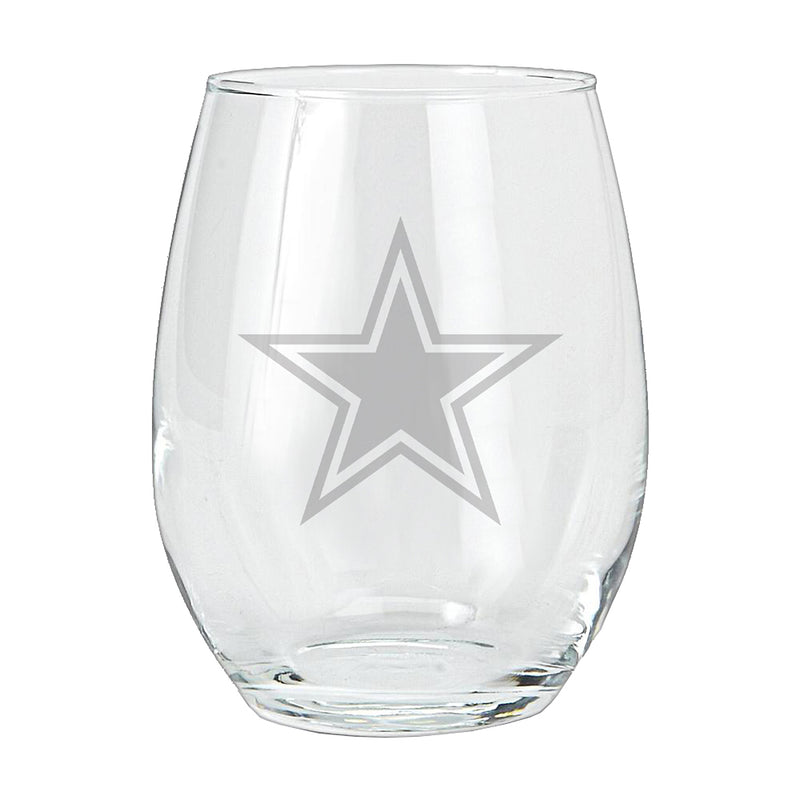 15oz Etched Stemless Tumbler | Dallas Cowboys CurrentProduct, DAL, Dallas Cowboys, Drinkware_category_All, NFL 194207265888 $12.49