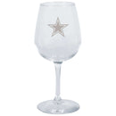 12.75oz Stemmed Wine Glass | Dallas Cowboys CurrentProduct, DAL, Dallas Cowboys, Drinkware_category_All, NFL 194207629741 $13.99