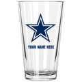 17oz Personalized Pint Glass | Dallas Cowboys