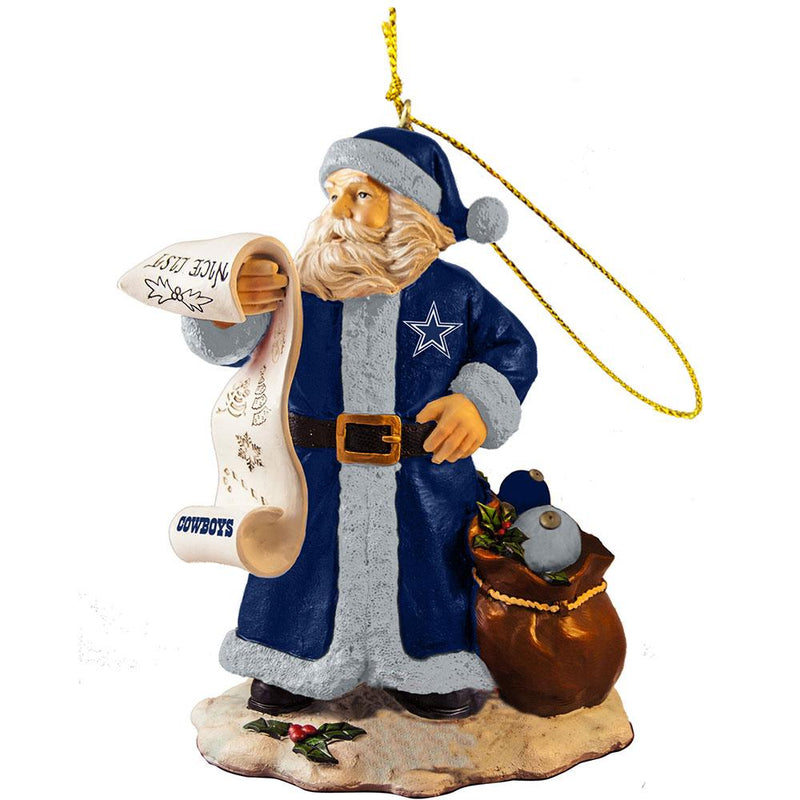2015 Naughty Nice List Santa Ornament | Dallas Cowboys
DAL, Dallas Cowboys, Holiday_category_All, NFL, OldProduct
The Memory Company