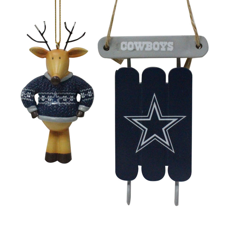 2 Pack Reindeer in Sweater with Sled Ornament Cowboys
Christmas, DAL, Dallas Cowboys, NFL, OldProduct, Ornament, Reindeer, Sled
The Memory Company