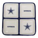 4 Section Square Tray | Dallas Cowboys