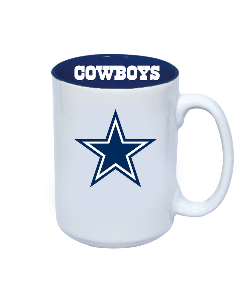 15oz Dual Decal Jumbo Mug Cowboys DAL, Dallas Cowboys, Drinkware_category_All, Mug, Mugs, NFL, OldProduct  $13