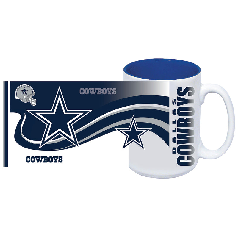 15oz Full Wrap Jumbo Mug Cowboys DAL, Dallas Cowboys, NFL, OldProduct 888966791824 $13.5