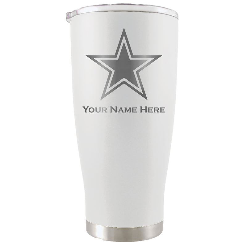 20oz White Personalized Stainless Steel Tumbler | Dallas Cowboys
CurrentProduct, DAL, Dallas Cowboys, Drinkware_category_All, NFL, Personalized_Personalized, Stainless Steel
The Memory Company