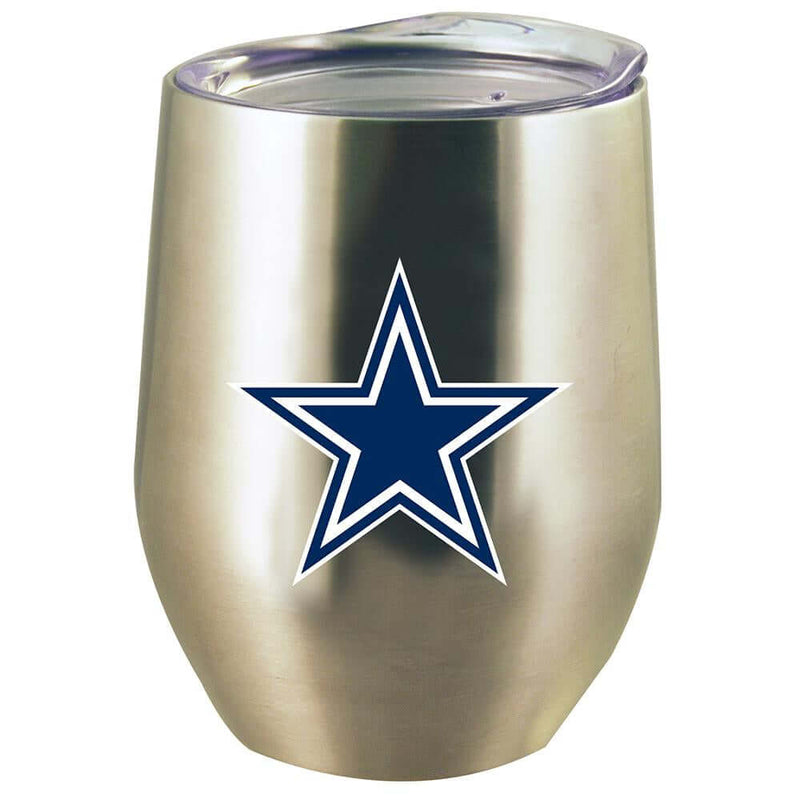 12oz Stainless Steel Stemless Tumbler w/Lid | Dallas Cowboys CurrentProduct, DAL, Dallas Cowboys, Drinkware_category_All, NFL 888966599741 $21.99
