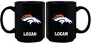 15oz Black Personalized Ceramic Mug | Denver Broncos CurrentProduct, DBR, Denver Broncos, Drinkware_category_All, Engraved, NFL, Personalized_Personalized 194207503867 $21.86