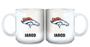 11oz White Personalized Ceramic Mug | Denver Broncos CurrentProduct, Custom Drinkware, DBR, Denver Broncos, Drinkware_category_All, Gift Ideas, NFL, Personalization, Personalized_Personalized 194207442661 $20.11