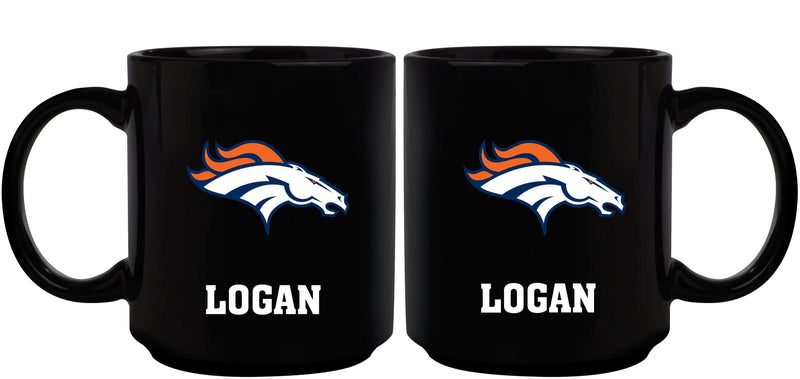 11oz Black Personalized Ceramic Mug | Denver Broncos CurrentProduct, Custom Drinkware, DBR, Denver Broncos, Drinkware_category_All, Gift Ideas, NFL, Personalization, Personalized_Personalized 194207372814 $20.11