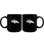 11oz Black Mug Basic | Denver Broncos CurrentProduct, DBR, Denver Broncos, Drinkware_category_All, NFL 687746947655 $13.49