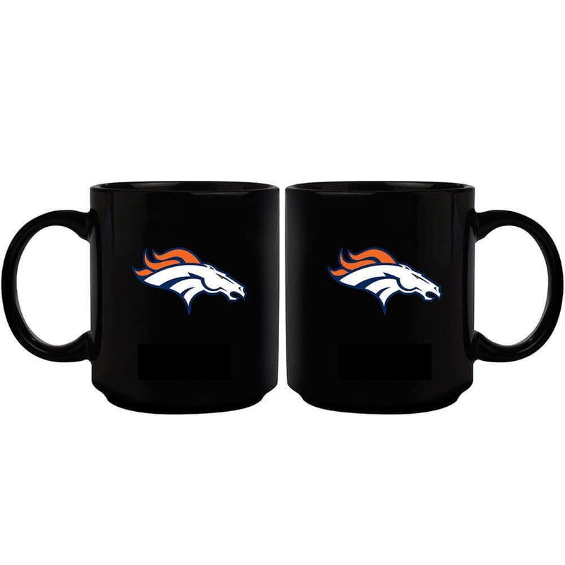 11oz Black Mug Basic | Denver Broncos CurrentProduct, DBR, Denver Broncos, Drinkware_category_All, NFL 687746947655 $13.49
