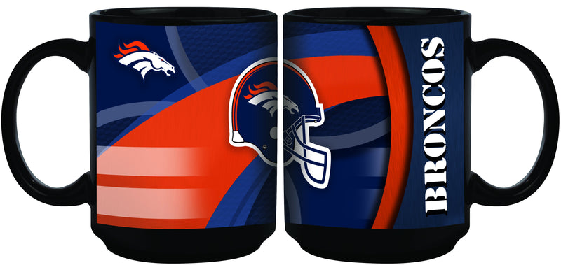 15oz Black Carbon Fiber Mug | Denver Broncos DBR, Denver Broncos, NFL, OldProduct 687746364964 $13