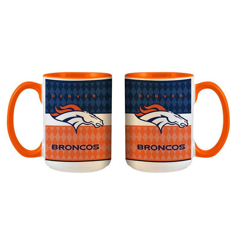 15oz White Inner Stripe Mug | Denver Broncos
DBR, Denver Broncos, NFL, OldProduct
The Memory Company