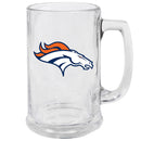 15oz Decal Glass Stein | Denver Broncos DBR, Denver Broncos, NFL, OldProduct 888966792074 $13