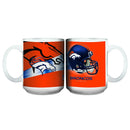 15oz 3D White Mug | Denver Broncos CurrentProduct, DBR, Denver Broncos, Drinkware_category_All, NFL 888966110649 $14.49