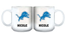 11oz White Personalized Ceramic Mug | Detriot Lions CurrentProduct, Custom Drinkware, Detroit Lions, DLI, Drinkware_category_All, Gift Ideas, NFL, Personalization, Personalized_Personalized 194207442654 $20.11
