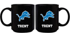 11oz Black Personalized Ceramic Mug | Detriot Lions CurrentProduct, Custom Drinkware, Detroit Lions, DLI, Drinkware_category_All, Gift Ideas, NFL, Personalization, Personalized_Personalized 194207372807 $20.11