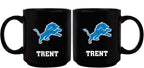 11oz Black Personalized Ceramic Mug | Detriot Lions CurrentProduct, Custom Drinkware, Detroit Lions, DLI, Drinkware_category_All, Gift Ideas, NFL, Personalization, Personalized_Personalized 194207372807 $20.11