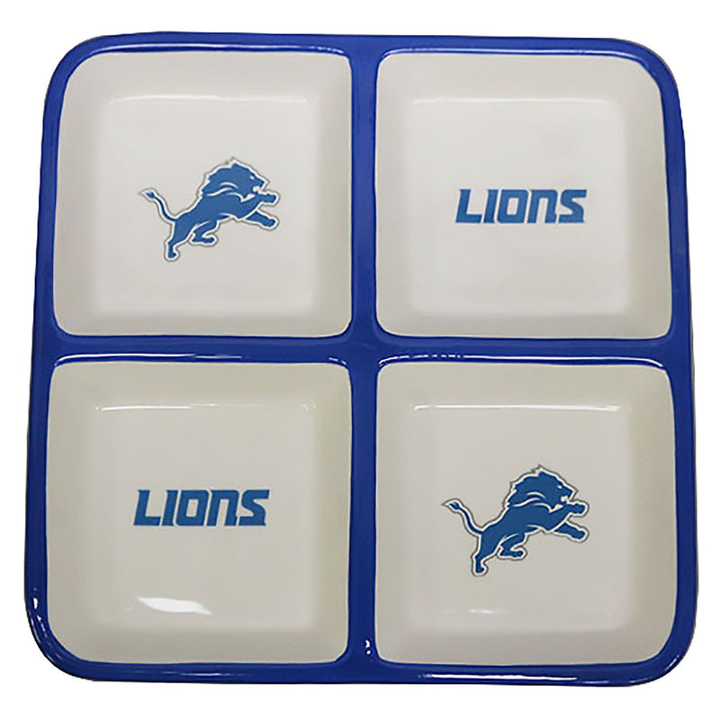 4 Section Square Tray | Detroit Lions