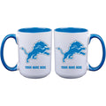 15oz Inner Color Personalized Ceramic Mug | Detroit Lions 2790PER, CurrentProduct, Detroit Lions, DLI, Drinkware_category_All, NFL, Personalized_Personalized  $27.99