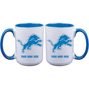 15oz Inner Color Personalized Ceramic Mug | Detroit Lions 2790PER, CurrentProduct, Detroit Lions, DLI, Drinkware_category_All, NFL, Personalized_Personalized  $27.99