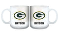 11oz White Personalized Ceramic Mug | Green Bay Packers CurrentProduct, Custom Drinkware, Drinkware_category_All, GBP, Gift Ideas, Green Bay Packers, NFL, Personalization, Personalized_Personalized 194207442647 $20.11
