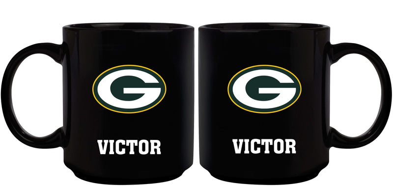 11oz Black Mug Basic Mug | Green Bay Packers CurrentProduct, Drinkware_category_All, GBP, Green Bay Packers, NFL 687746947679 $13.49