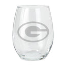 15oz Etched Stemless Tumbler | Green Bay Packers CurrentProduct, Drinkware_category_All, GBP, Green Bay Packers, NFL 194207265918 $12.49