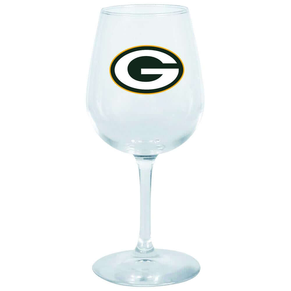 12.75oz Stem Dec Wine Glass | Green Bay Packers GBP, Green Bay Packers, Holiday_category_All, NFL, OldProduct 888966057333 $12
