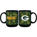 11oz Swirl Black Mug | Green Bay Packers GBP, Green Bay Packers, NFL, OldProduct 687746133539 $11