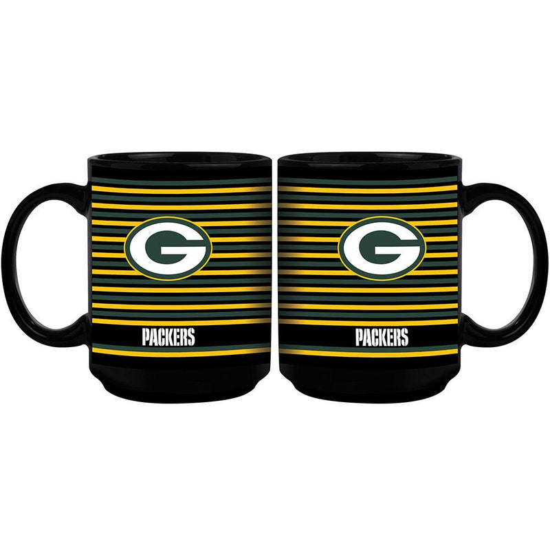 15oz Black Logo Mug | Green Bay Packers GBP, Green Bay Packers, NFL, OldProduct 888966254367 $13