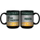 15oz Black Hashtag Mug | Green Bay Packers GBP, Green Bay Packers, NFL, OldProduct 888966256507 $13