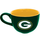 15oz Latte Mug | Green Bay Packers CurrentProduct, Drinkware_category_All, GBP, Green Bay Packers, NFL 888966723535 $16.49