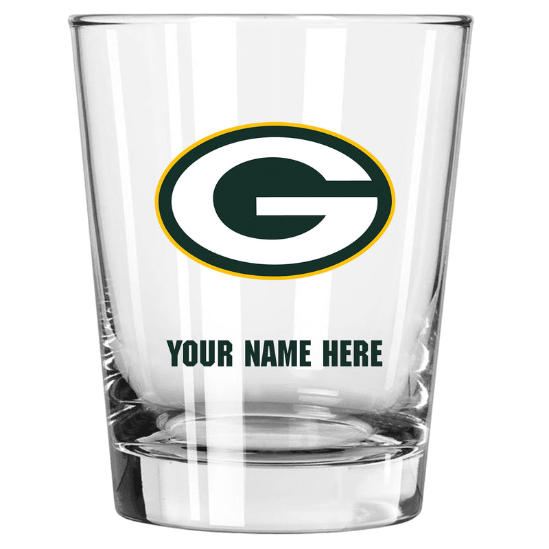 15oz Personalized Stemless Glass | Green Bay Packers