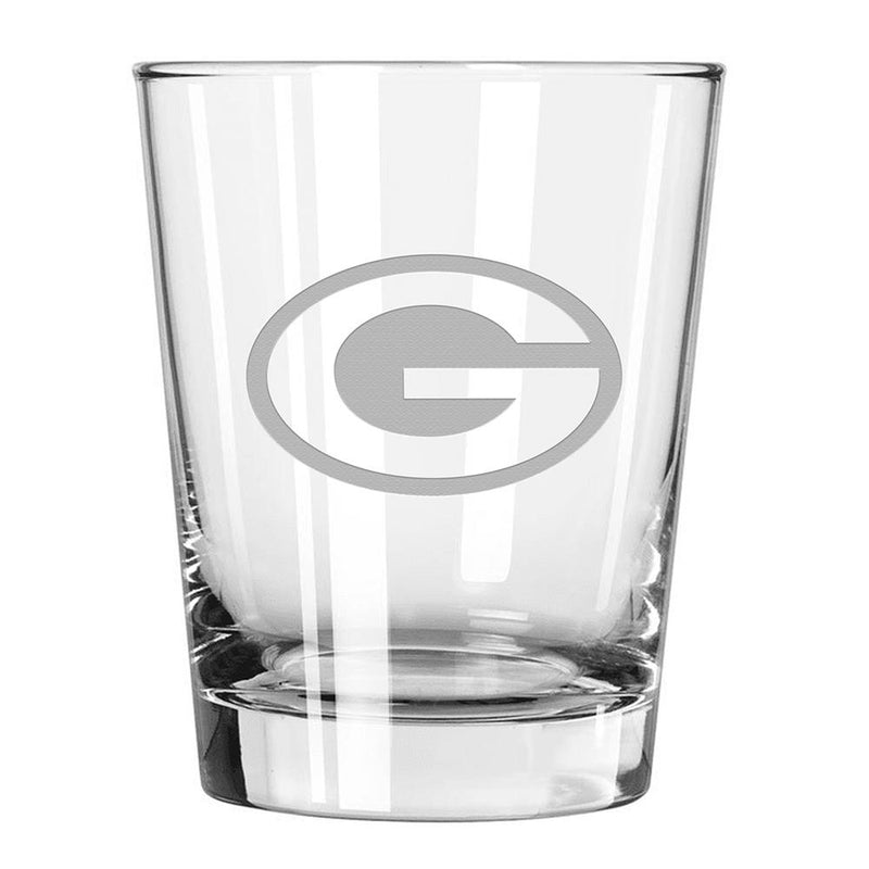 15oz Double Old Fashion Etched Glass | Green Bay Packers CurrentProduct, Drinkware_category_All, GBP, Green Bay Packers, NFL 194207262986 $13.49