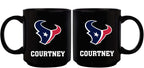 11oz Black Personalized Ceramic Mug | Houston Texans CurrentProduct, Custom Drinkware, Drinkware_category_All, Gift Ideas, Houston Texans, HTE, NFL, Personalization, Personalized_Personalized 194207372784 $20.11