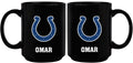 15oz Black Personalized Ceramic Mug | Indianapolis Colts CurrentProduct, Drinkware_category_All, Engraved, IND, Indianapolis Colts, NFL, Personalized_Personalized 194207504024 $21.86