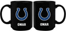 15oz Black Personalized Ceramic Mug | Indianapolis Colts CurrentProduct, Drinkware_category_All, Engraved, IND, Indianapolis Colts, NFL, Personalized_Personalized 194207504024 $21.86