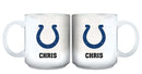 11oz White Personalized Ceramic Mug | Indianapolis Colts CurrentProduct, Custom Drinkware, Drinkware_category_All, Gift Ideas, IND, Indianapolis Colts, NFL, Personalization, Personalized_Personalized 194207442623 $20.11