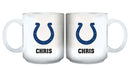 11oz White Personalized Ceramic Mug | Indianapolis Colts CurrentProduct, Custom Drinkware, Drinkware_category_All, Gift Ideas, IND, Indianapolis Colts, NFL, Personalization, Personalized_Personalized 194207442623 $20.11