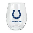 15oz Personalized Stemless Glass | Indianapolis Colts
