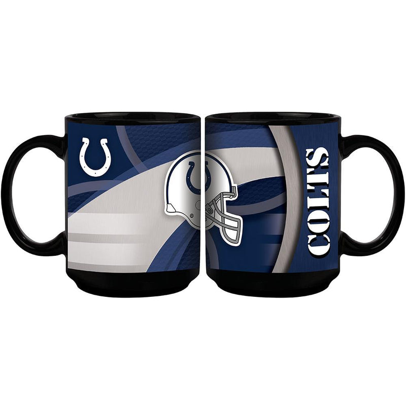 15oz Black Carbon Fiber Mug | Indianapolis Colts IND, Indianapolis Colts, NFL, OldProduct 687746365398 $13