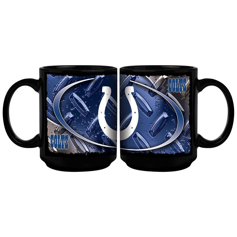 15oz Black Diamond Plate Mug | Indianapolis Colts IND, Indianapolis Colts, NFL, OldProduct 687746139630 $13